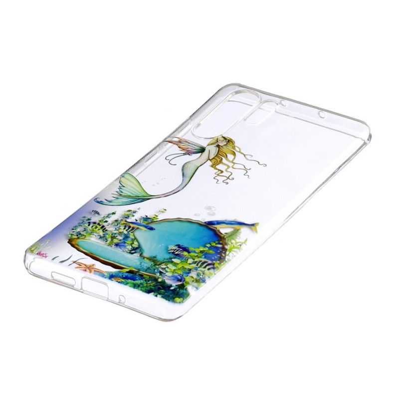 Etui Huawei P30 Pro Niebieska Syrenka Etui Ochronne