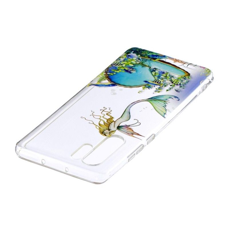 Etui Huawei P30 Pro Niebieska Syrenka Etui Ochronne