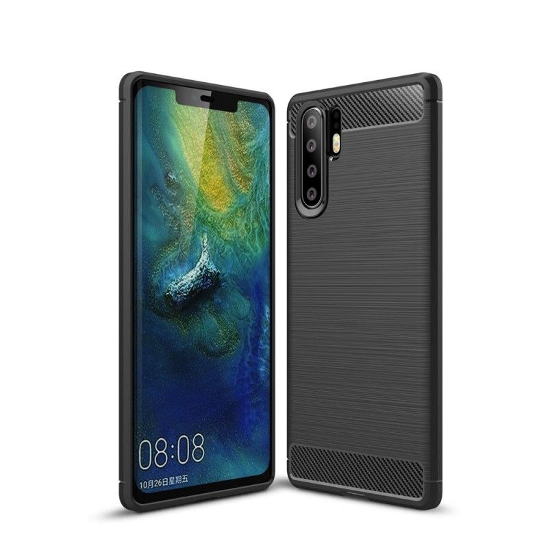 Etui Huawei P30 Pro Szary Czarny Szczotkowane Włókno Węglowe