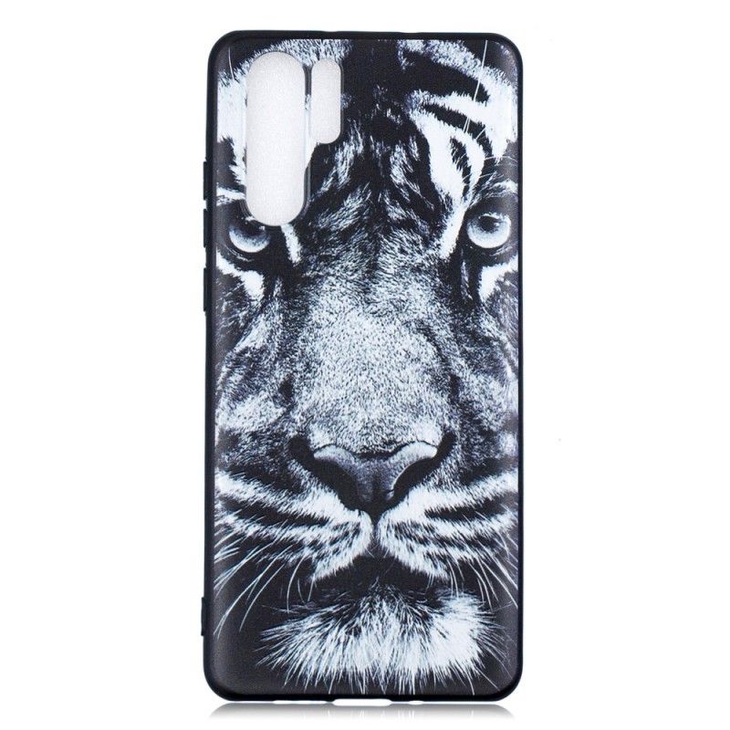 Etui Huawei P30 Pro Tygrys Czarno-Biały