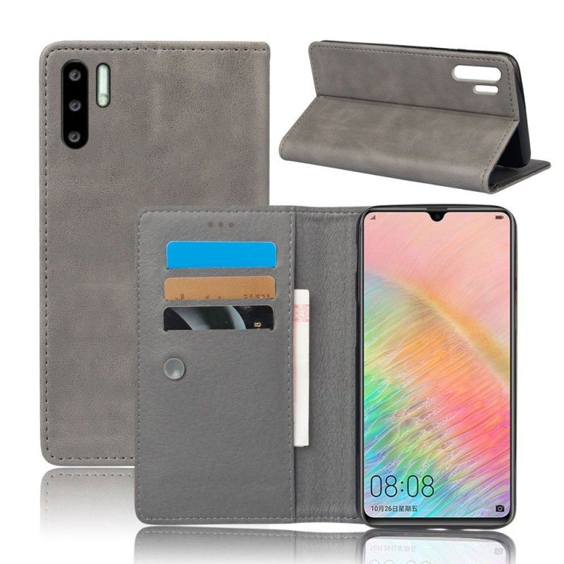 Flip Kotelot Huawei P30 Pro Efekt Skóry Etui Ochronne