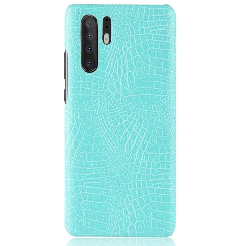 Futerały Huawei P30 Pro Czerwony Czarny Efekt Skóry Krokodyla