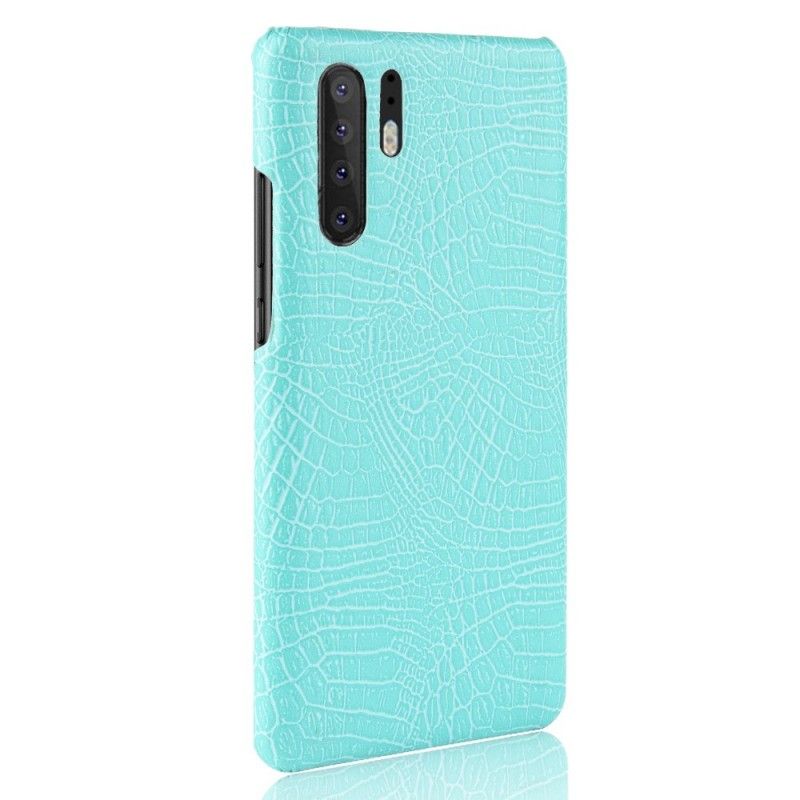 Futerały Huawei P30 Pro Czerwony Czarny Efekt Skóry Krokodyla