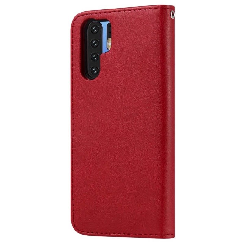 Pokrowce Huawei P30 Pro Czerwony Czarny Zdejmowany W Stylu Retro