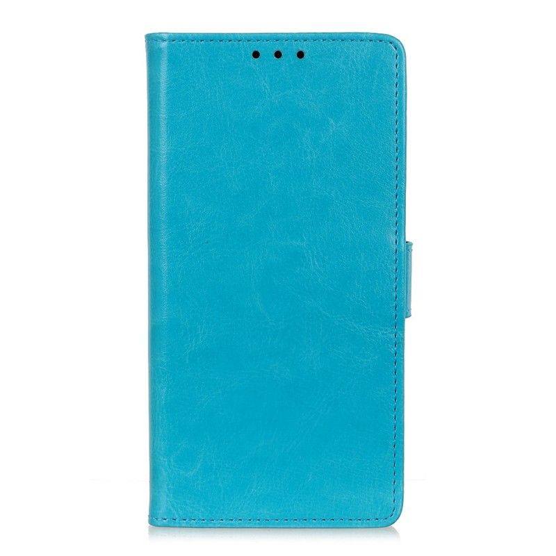 Etui Folio Xiaomi Mi 9T / Mi 9T Pro Biały Czarny Efekt Skóry Z Lekkim Połyskiem Etui Ochronne