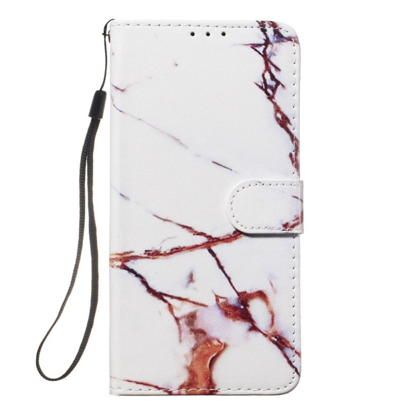 Etui Folio Xiaomi Mi 9T / Mi 9T Pro Biały Pojedynczy Marmur Etui Ochronne