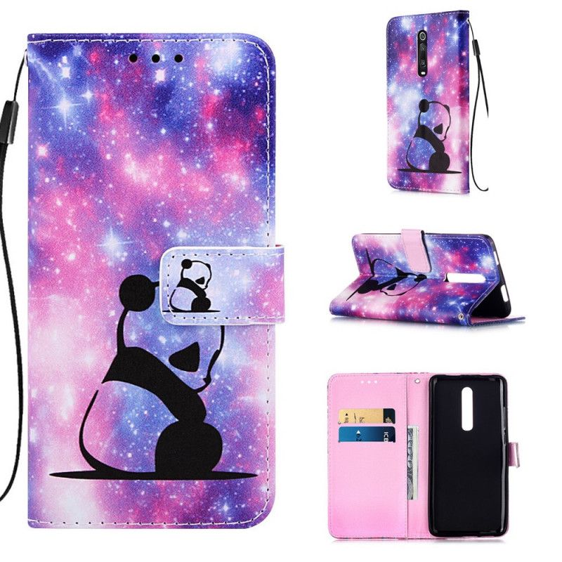 Etui Folio Xiaomi Mi 9T / Mi 9T Pro Galaktyczna Panda Etui Ochronne