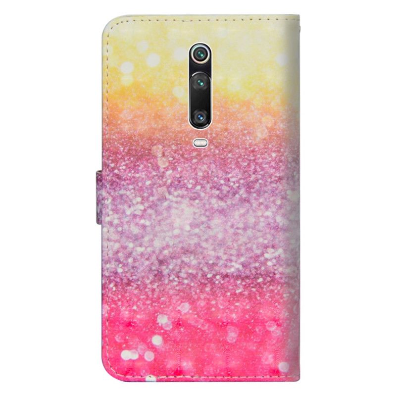 Etui Folio Xiaomi Mi 9T / Mi 9T Pro Magenta Brokatowy Gradient