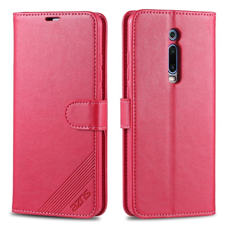 Etui Folio Xiaomi Mi 9T / Mi 9T Pro Magenta Czarny Luksusowe Azns Etui Ochronne