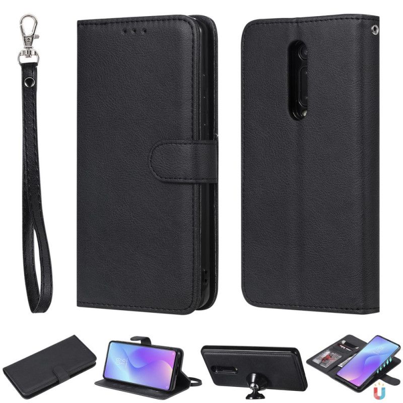 Etui Folio Xiaomi Mi 9T / Mi 9T Pro Odpinana Skorupa Z Paskiem