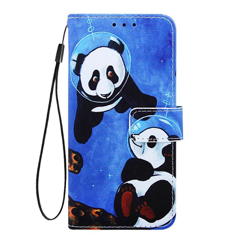 Etui Folio Xiaomi Mi 9T / Mi 9T Pro Pandy Kosmonauci W Stringach Etui Ochronne