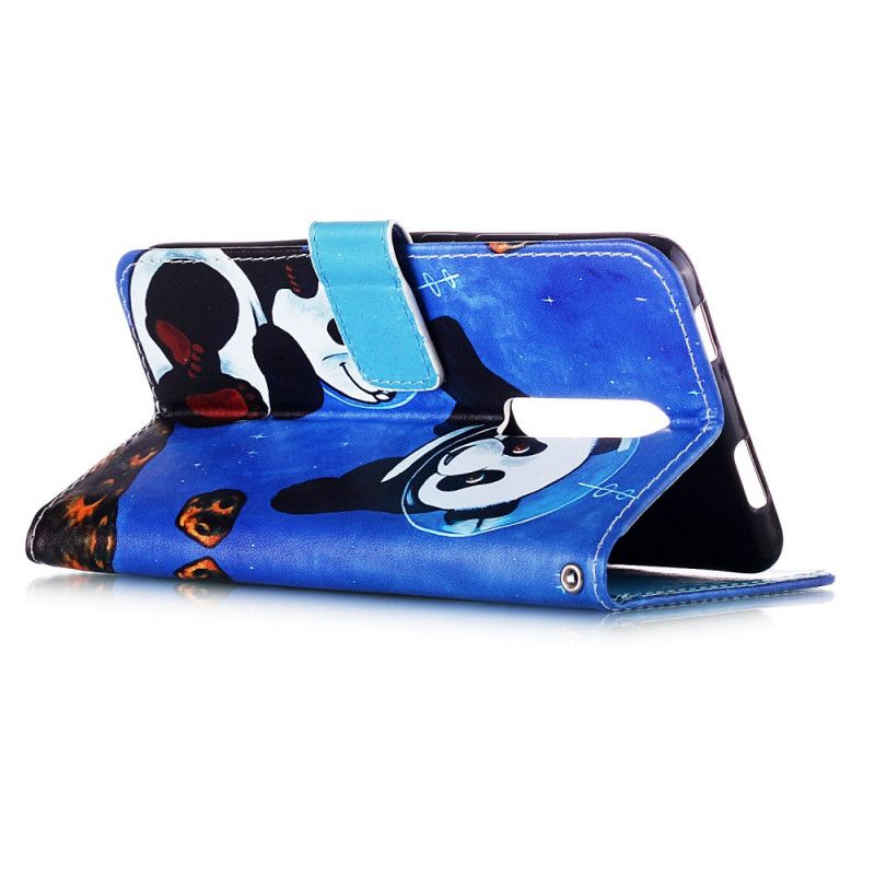 Etui Folio Xiaomi Mi 9T / Mi 9T Pro Pandy Kosmonauci W Stringach Etui Ochronne