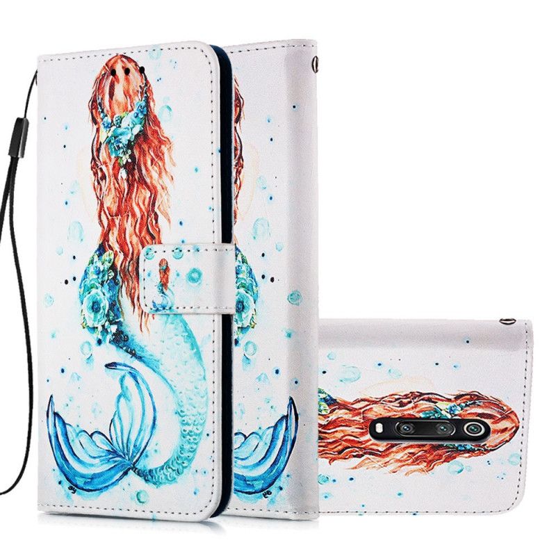 Etui Folio Xiaomi Mi 9T / Mi 9T Pro Rozmyślania Syreny Stringi Etui Ochronne