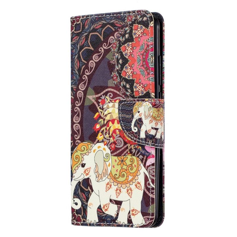 Etui Folio Xiaomi Mi 9T / Mi 9T Pro Słonie Indyjskie Etui Ochronne