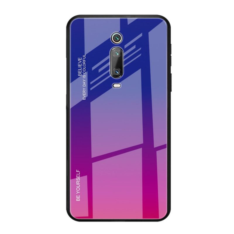 Etui Xiaomi Mi 9T / Mi 9T Pro Bądź Sobą Hartowane Szkło Etui Ochronne