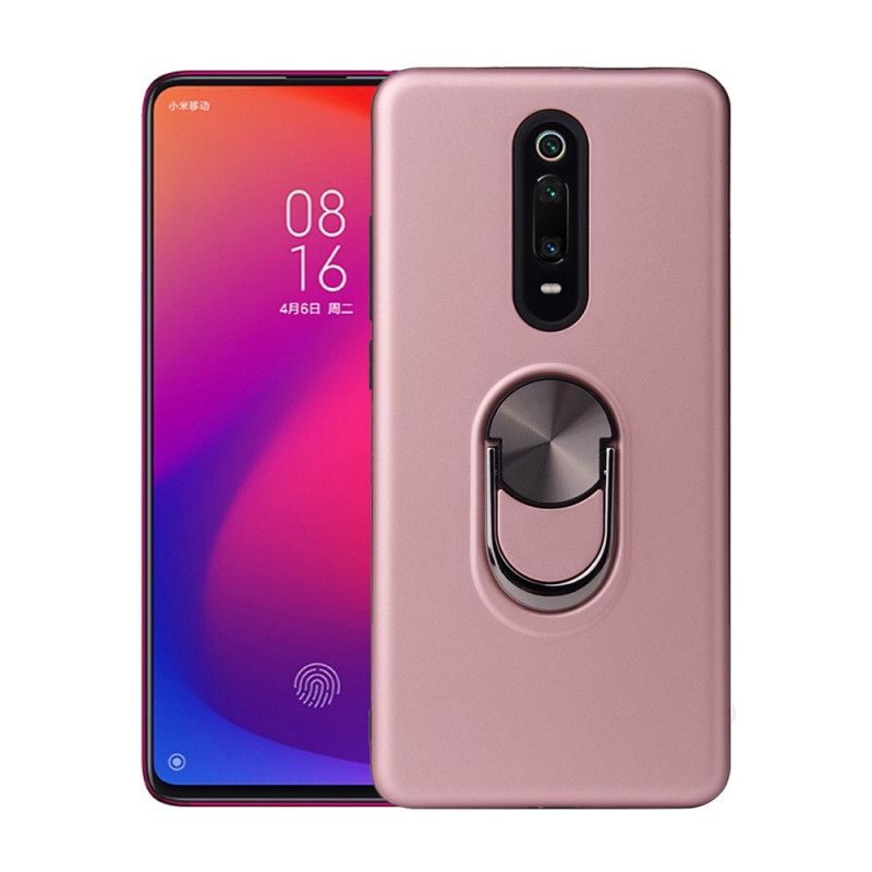 Etui Xiaomi Mi 9T / Mi 9T Pro Czerwony Czarny Zdejmowany Z Pierścieniem Podtrzymującym Etui Ochronne