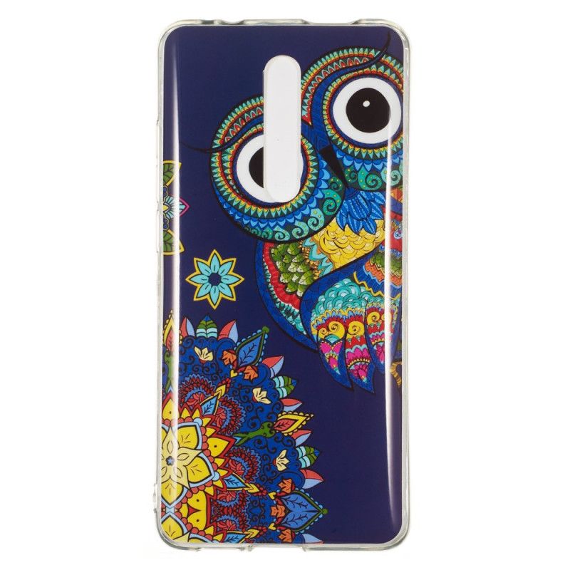 Etui Xiaomi Mi 9T / Mi 9T Pro Fluorescencyjna Sowa Mandala Etui Ochronne