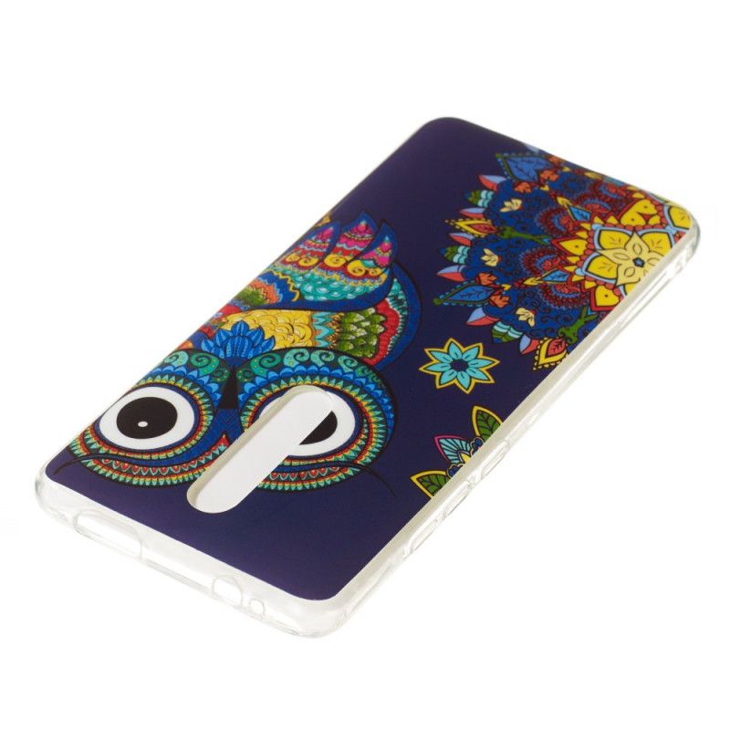 Etui Xiaomi Mi 9T / Mi 9T Pro Fluorescencyjna Sowa Mandala Etui Ochronne