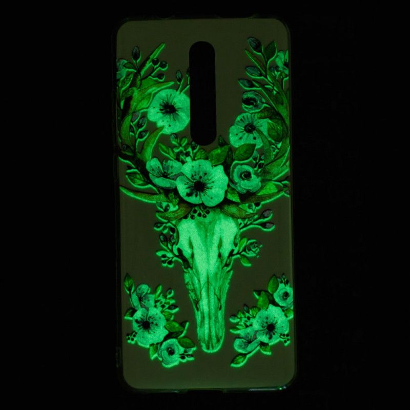 Etui Xiaomi Mi 9T / Mi 9T Pro Fluorescencyjny Kwiecisty Łoś