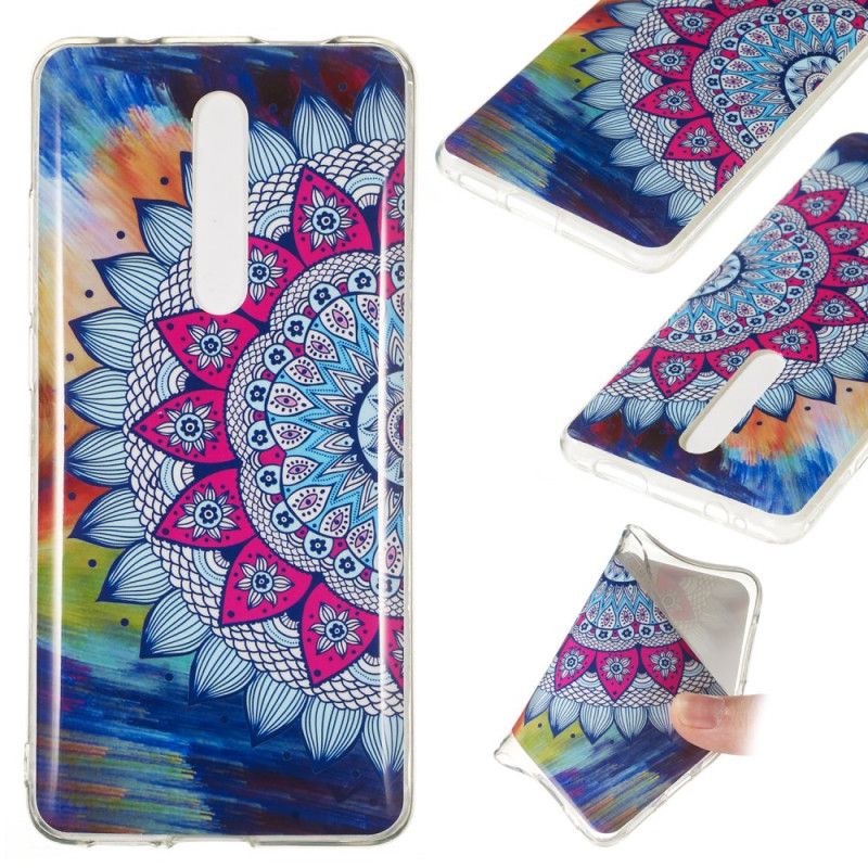 Etui Xiaomi Mi 9T / Mi 9T Pro Mandala W Kolorze Fluorescencyjnym Etui Ochronne