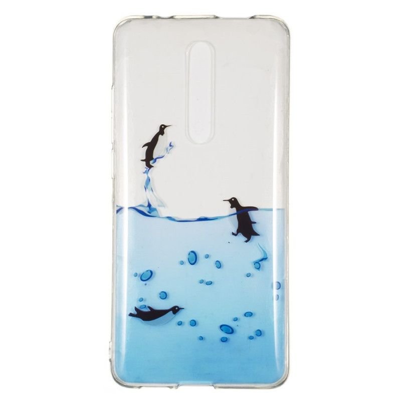 Etui Xiaomi Mi 9T / Mi 9T Pro Przezroczysta Gra W Pingwiny Etui Ochronne