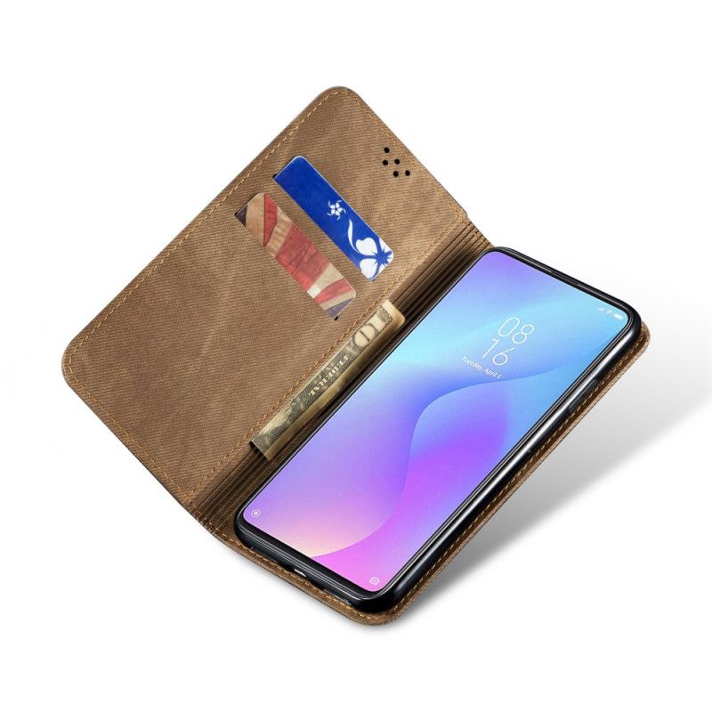 Flip Kotelot Xiaomi Mi 9T / Mi 9T Pro Tkanina Dżinsowa