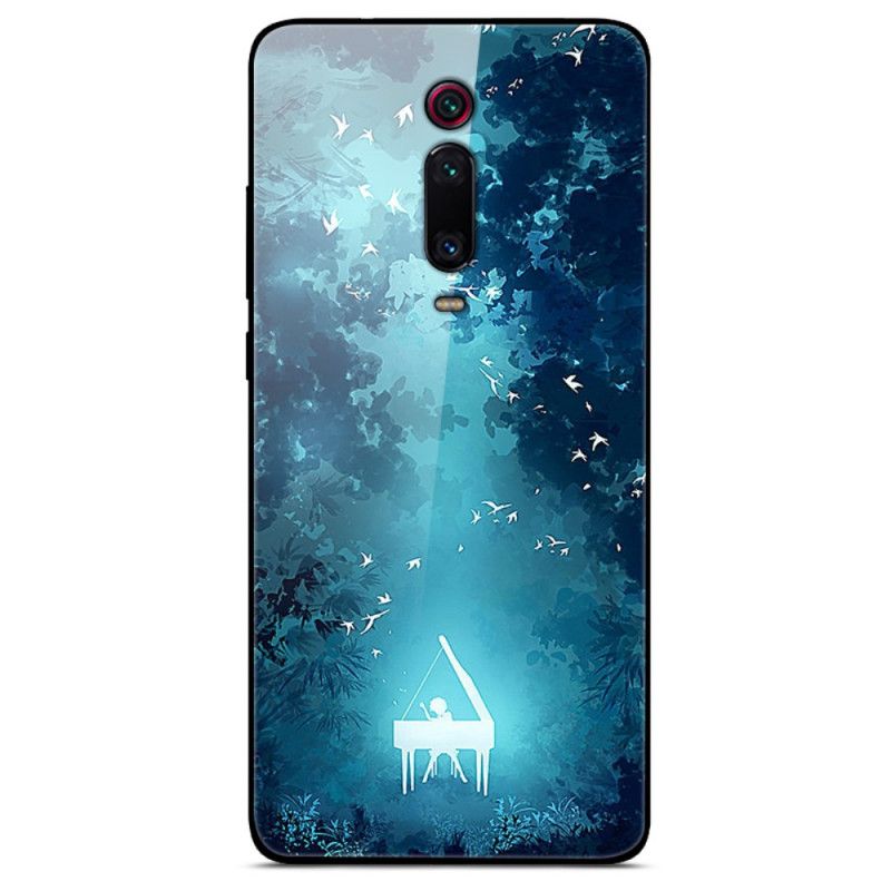 Futerały Xiaomi Mi 9T / Mi 9T Pro Etui na Telefon Hartowane Szkło Fortepianowe W Nocy