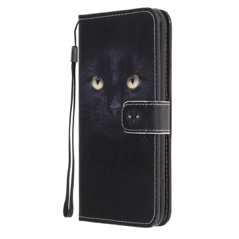 Etui Folio Samsung Galaxy A31 Czarne Oczy Kota Ze Stringami Etui Ochronne