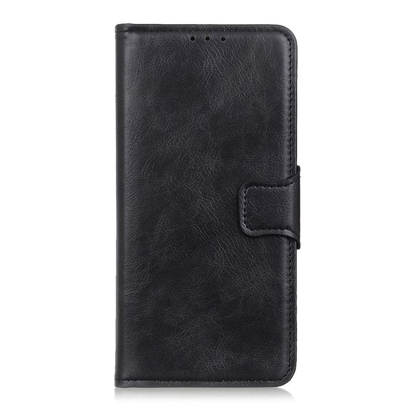 Etui Folio Samsung Galaxy A31 Czarny Zapięcie Dwustronne Z Efektem Skóry Etui Ochronne