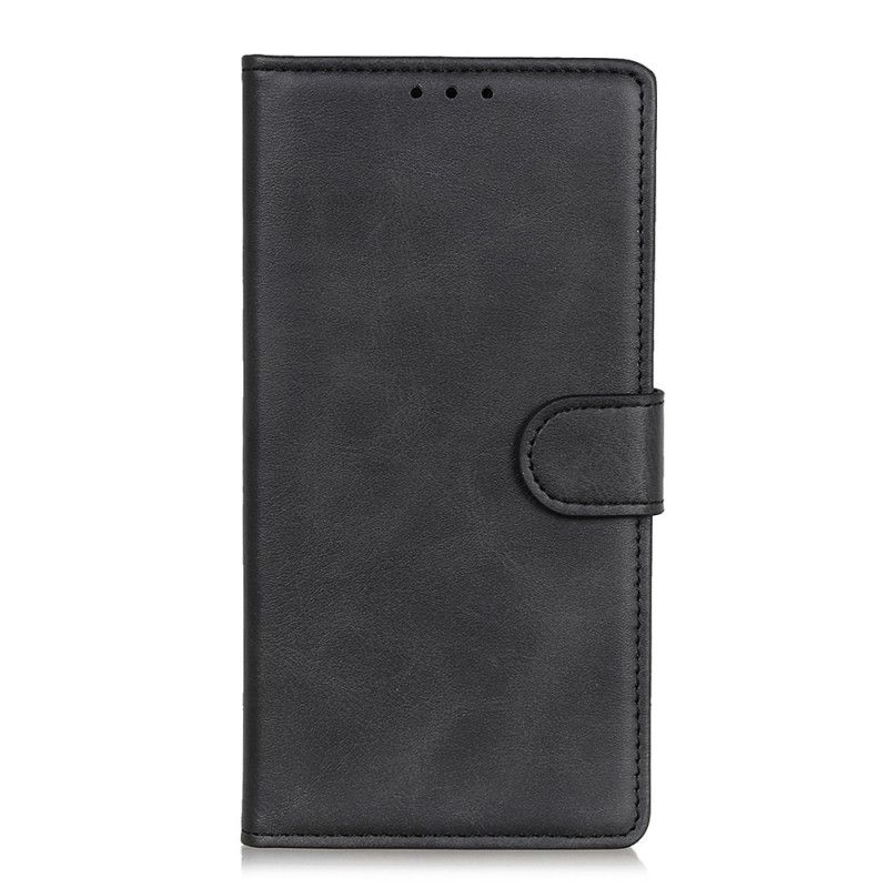 Etui Folio Samsung Galaxy A31 Czerwony Czarny Efekt Skóry Matowej Retro