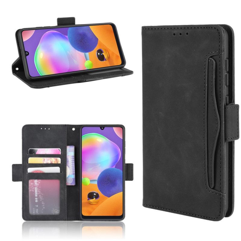 Etui Folio Samsung Galaxy A31 Czerwony Czarny Multikarta Pierwszej Klasy Etui Ochronne