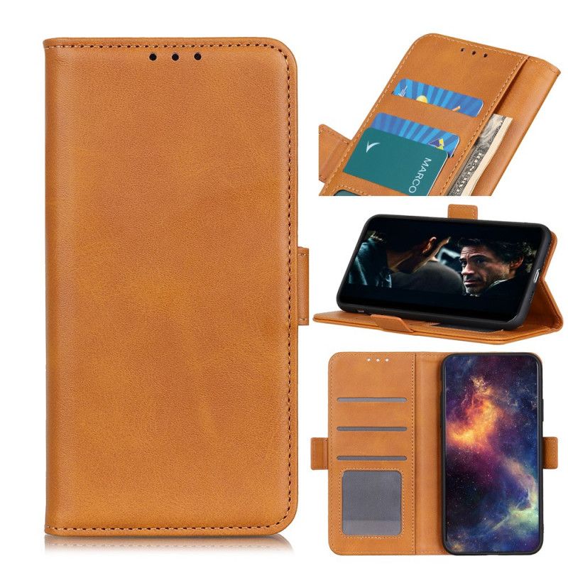 Etui Folio Samsung Galaxy A31 Granatowy Czarny Podwójna Klapa Etui Ochronne