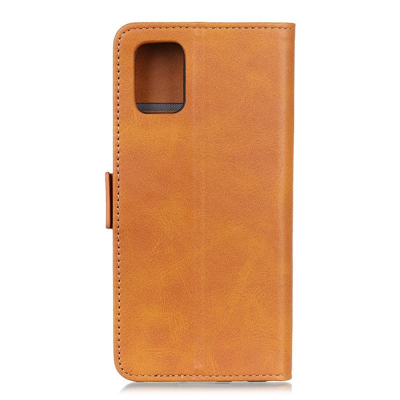 Etui Folio Samsung Galaxy A31 Granatowy Czarny Podwójna Klapa Etui Ochronne