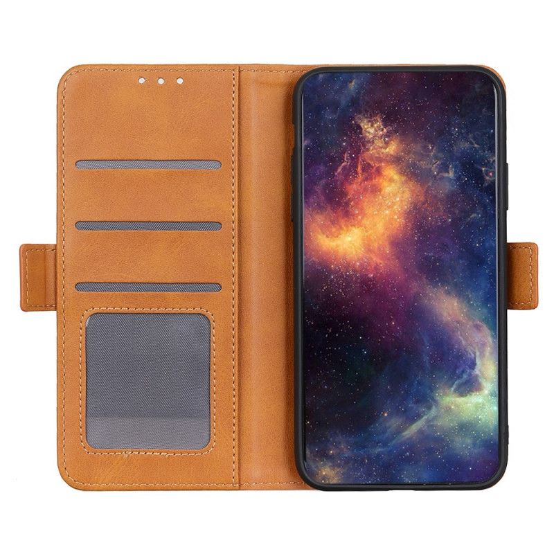 Etui Folio Samsung Galaxy A31 Granatowy Czarny Podwójna Klapa Etui Ochronne