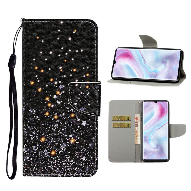 Etui Folio Samsung Galaxy A31 Gwiazdki I Cekiny Z Paskiem Etui Ochronne