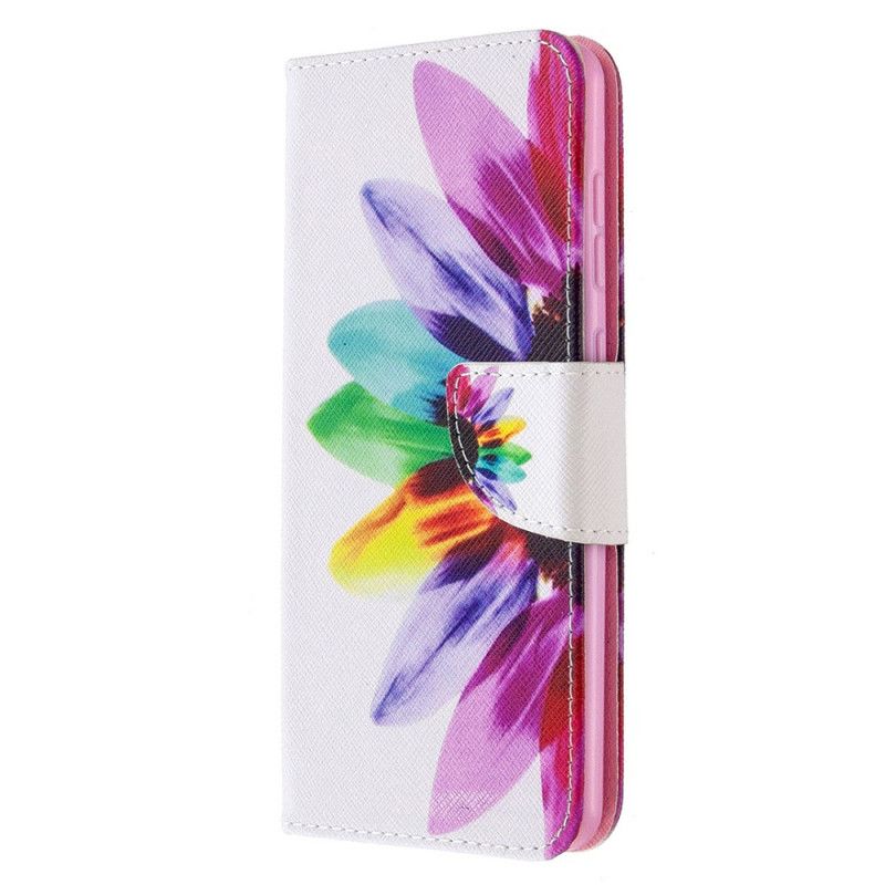 Etui Folio Samsung Galaxy A31 Kwiat Akwareli Etui Ochronne