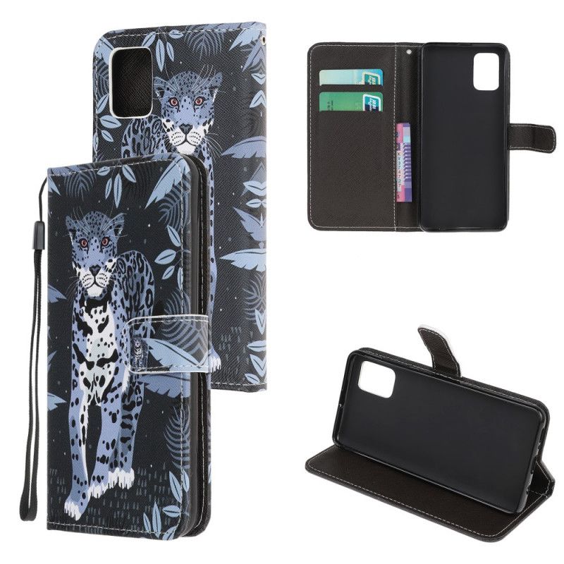 Etui Folio Samsung Galaxy A31 Lampart Ze Stringami