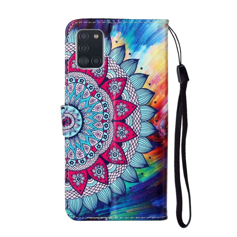 Etui Folio Samsung Galaxy A31 Mandala Króla Etui Ochronne