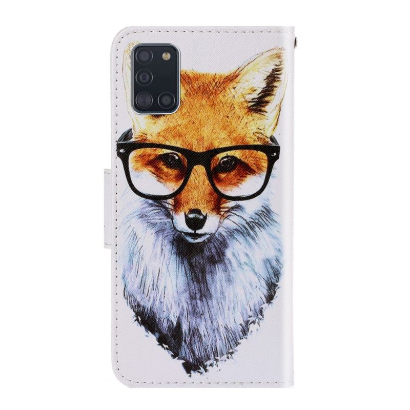 Etui Folio Samsung Galaxy A31 Nerd Fox Ze Stringami