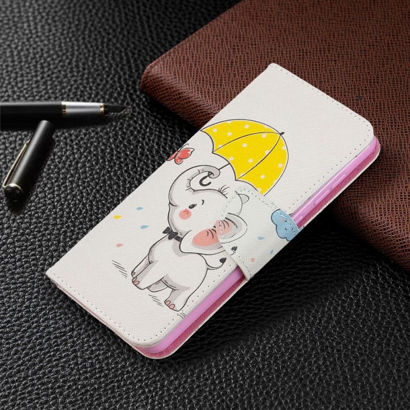 Etui Folio Samsung Galaxy A31 Słoniątko Etui Ochronne