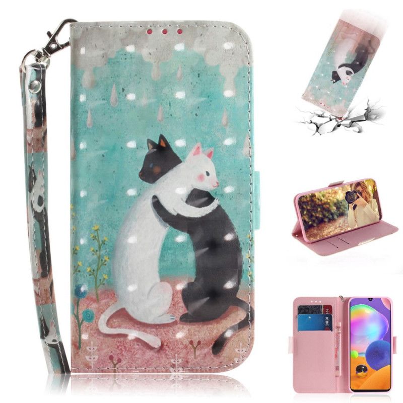 Etui Folio Samsung Galaxy A31 Stringi Koci Przyjaciele Etui Ochronne