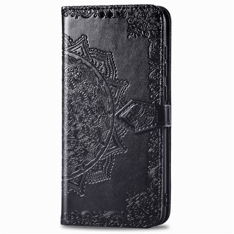 Etui Folio Samsung Galaxy A31 Szary Czarny Mandala W Średnim Wieku Etui Ochronne