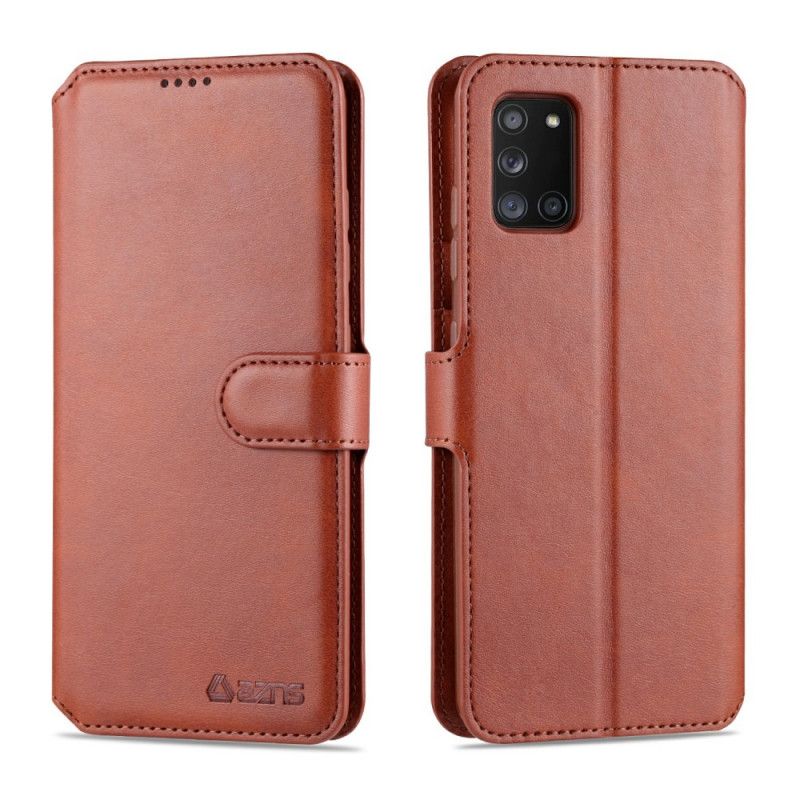 Etui Folio Samsung Galaxy A31 Szary Czarny Retro Azns Etui Ochronne