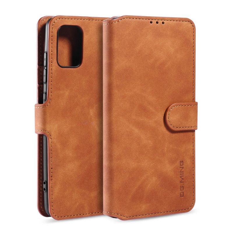 Etui Folio Samsung Galaxy A31 Szary Czarny Retro Dg.Ming