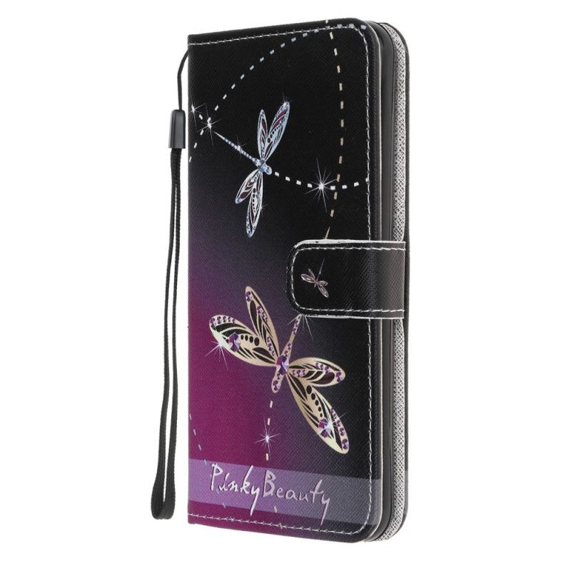 Etui Folio Samsung Galaxy A31 Ważki Ze Stringami