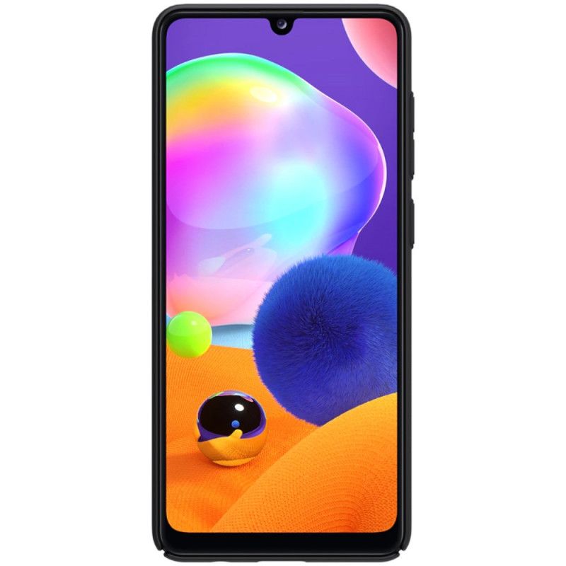 Etui Samsung Galaxy A31 Biały Czarny Sztywny Matowy Nillkin