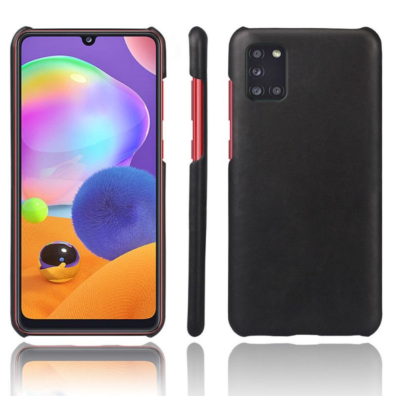 Etui Samsung Galaxy A31 Czarny Efekt Skóry Ksq Etui Ochronne