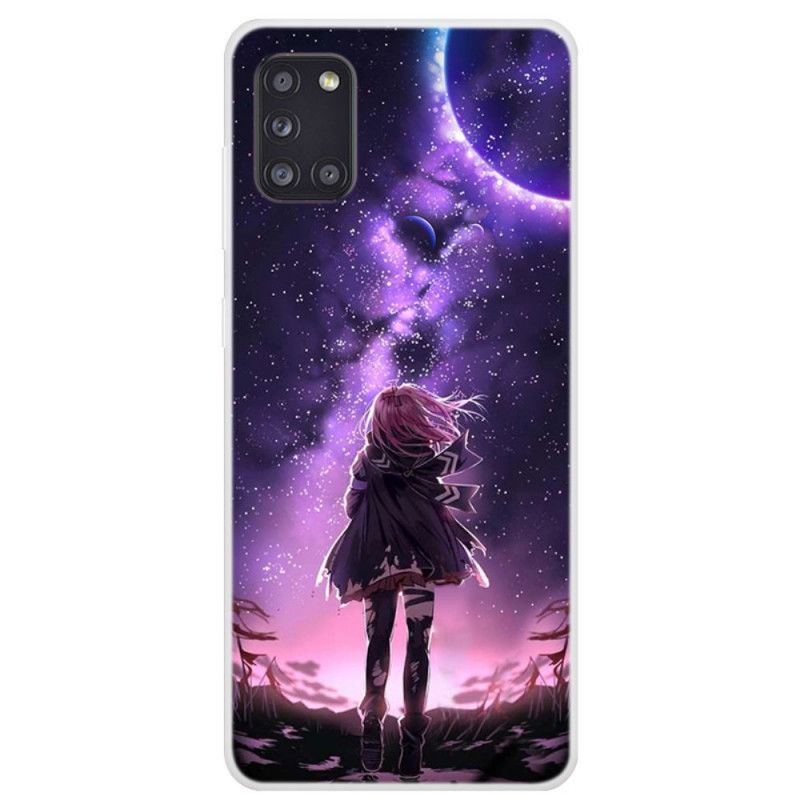 Etui Samsung Galaxy A31 Magiczna Pełnia Księżyca