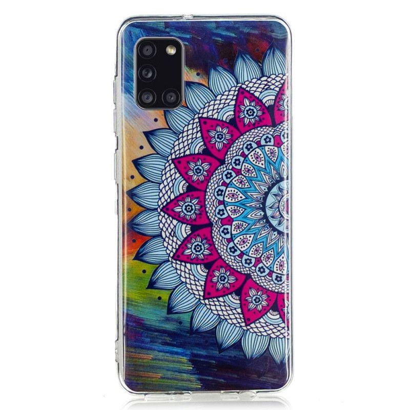 Etui Samsung Galaxy A31 Mandala W Kolorze Fluorescencyjnym Etui Ochronne