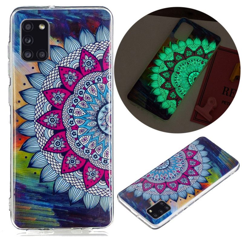 Etui Samsung Galaxy A31 Mandala W Kolorze Fluorescencyjnym Etui Ochronne